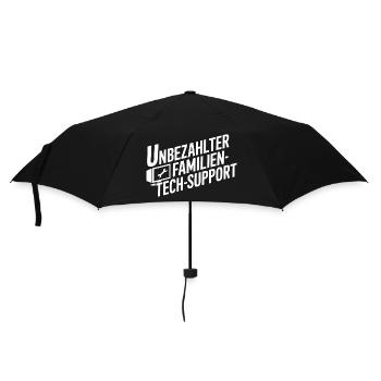 Unbezahlter Familien Tech-Support - Umbrella (small) - black - Front