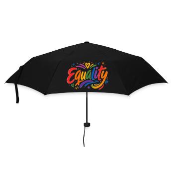 Equality Rainbow T-Shirt CSD Pride - Umbrella (small) - black - Front