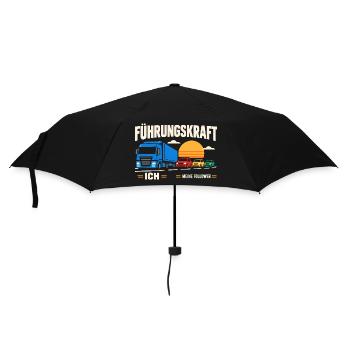 Führungskraft: Truck & Follower Sunset - Regenschirm (klein) - Schwarz - Vorne