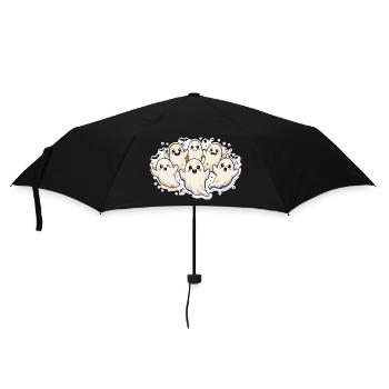 Halloween Ghost Gang – Süße Spooky Geister - Regenschirm (klein) - Schwarz - Vorne