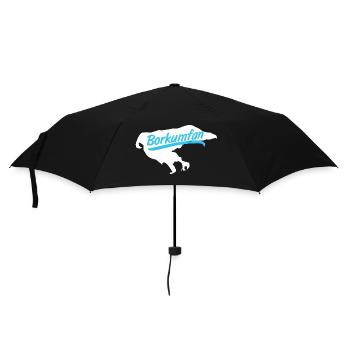 T-shirt Borkumfan - J’aime Borkum - Cadeau - Parapluie standard - noir - Devant