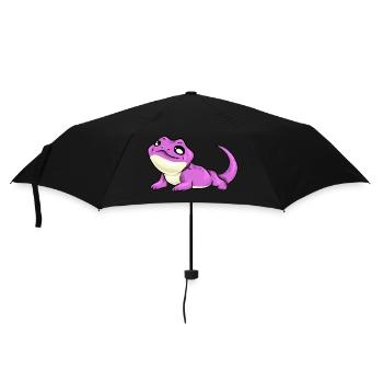 Cadeau rose doux lézard rose doux - Parapluie standard - noir - Devant