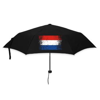 Pays-Bas Drapeau néerlandais Vintage - Parapluie standard - noir - Devant