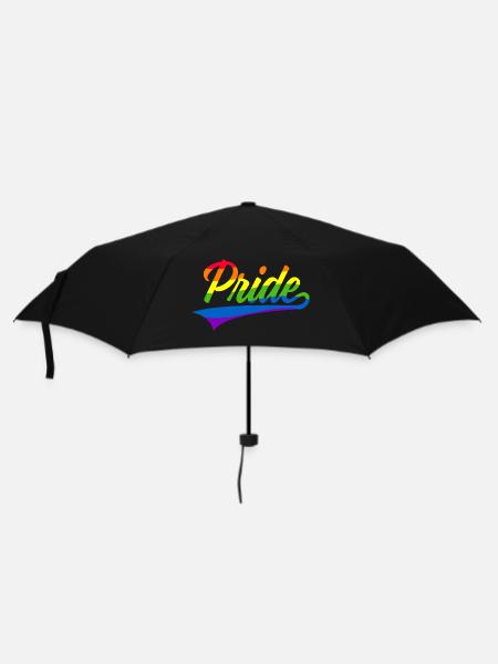 PRIDE LGBT CSD - Regenschirm (klein) - Schwarz