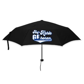 Auf Kohle geboren | Gelsenkirchen Ruhrpott - Regenschirm (klein) - Schwarz - Vorne