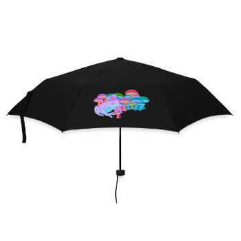 Natural Nature Intoxication Mushroom Frog Shaman High - Umbrella (small) - black - Front