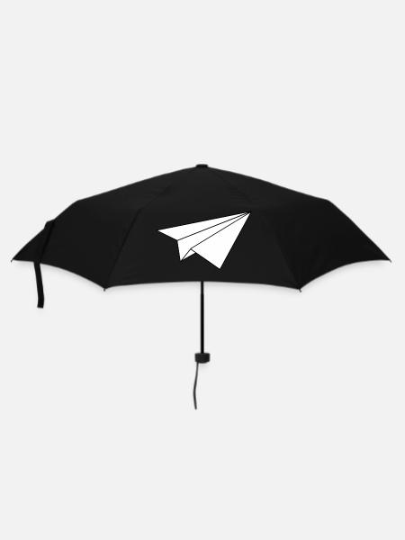 Avion en papier - Parapluie standard - noir