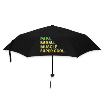 cadeau homme papa barbu humour - Parapluie standard - noir - Devant