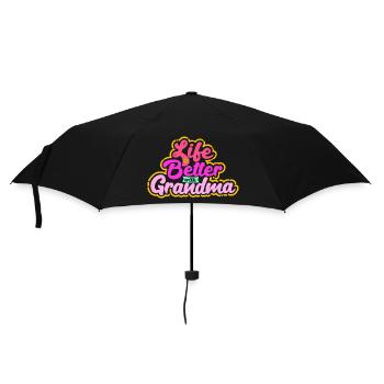 Enkelkind Oma Statement Großmutter Lieblingsoma - Regenschirm (klein) - Schwarz - Vorne