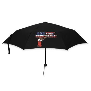 Clay pigeon shooting - Umbrella (small) - black - Front