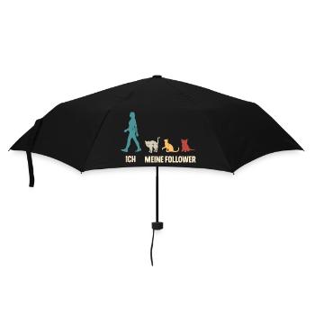 Ich Meine Follower Katzen - Regenschirm (klein) - Schwarz - Vorne