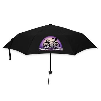 Vélo dans la nature - Parapluie standard - noir - Devant