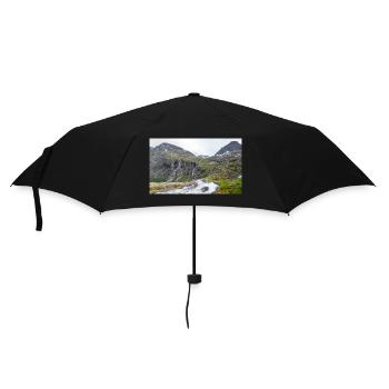 Trollstigen Tverelva Stigfossen Trollstigen - Regenschirm (klein) - Schwarz - Vorne