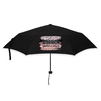 Save the Boobies warrior princess - Umbrella (small) - black - Front