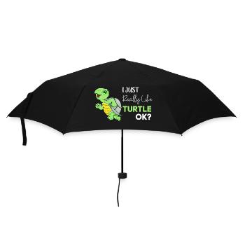 Je viens vraiment tortue de vie ok? - Parapluie standard - noir - Devant
