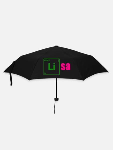 Lisa Name Gift Birthday - Umbrella (small) - black