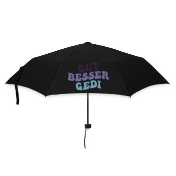Gut Besser Gedi Taufged Firmgedi - Regenschirm (klein) - Schwarz - Vorne