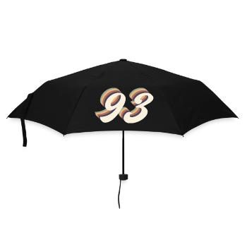 93rd anniversary vintage - Umbrella (small) - black - Front