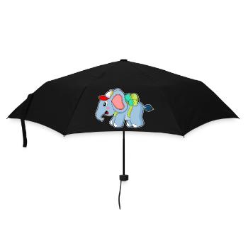 Elephant Student Backpack School - Umbrella (small) - black - Front