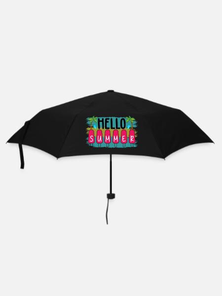 Summer - Regenschirm (klein) - Schwarz