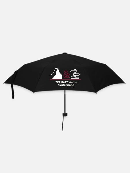 Zermatt - Regenschirm (klein) - Schwarz
