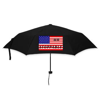 Unstoppable, American flag - Umbrella (small) - black - Front