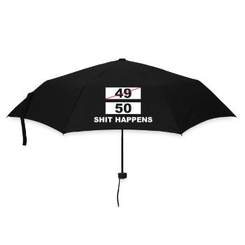 Lustiger Spruch Witzig Humor Geschenkidee - Regenschirm (klein) - Schwarz - Vorne