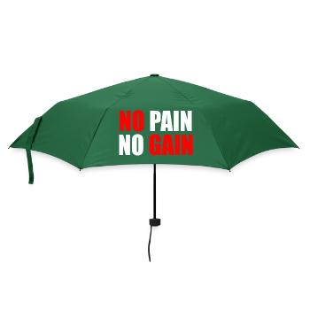 No pain no gain - Umbrella (small) - bottlegreen - Front