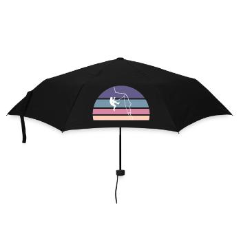 Falling into the void - Umbrella (small) - black - Front