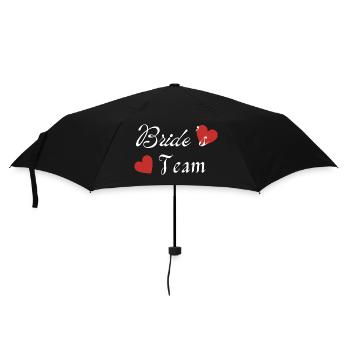 Das Team der Braut - Regenschirm (klein) - Schwarz - Vorne