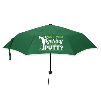 Are You Looking At My Putt - Umbrella (small) - bottlegreen - Front