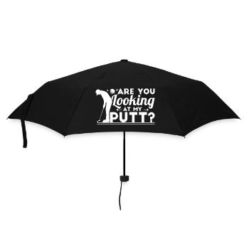Are You Looking At My Putt - Umbrella (small) - black - Front