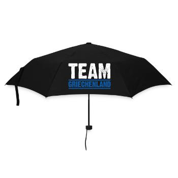 Griechen Grieche Griechenland - Regenschirm (klein) - Schwarz - Vorne