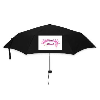 Team Bride - Regenschirm (klein) - Schwarz - Vorne