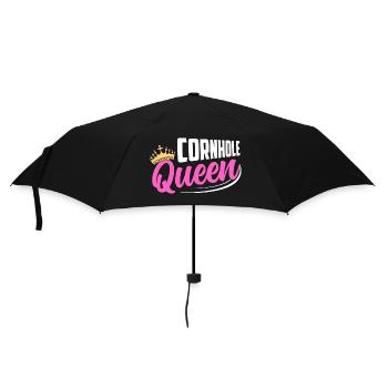 Cornhole Queen Player Bean Bag Toss - Umbrella (small) - black - Front
