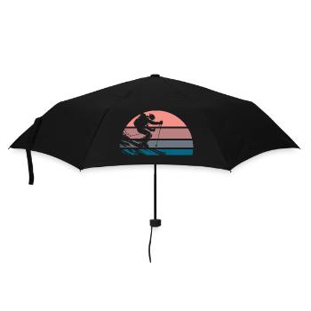 Powerdertag - Regenschirm (klein) - Schwarz - Vorne