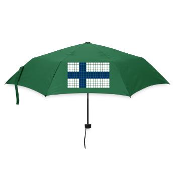 Drapeau de la Finlande - Parapluie standard - vert bouteille - Devant