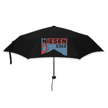 Niesen Berg Wandern Wanderung Souvenir Thunersee - Regenschirm (klein) - Schwarz - Vorne