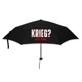 Krieg - Regenschirm (klein) - Schwarz - Vorne