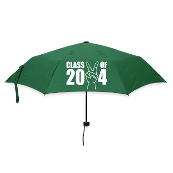 Class of 2024 - Regenschirm (klein) - Flaschengrün - Vorne
