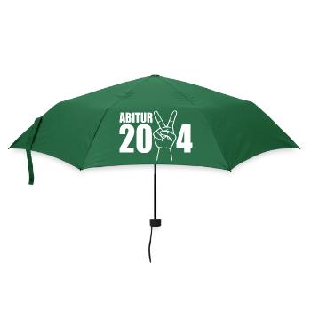 Abitur 2024 - Regenschirm (klein) - Flaschengrün - Vorne