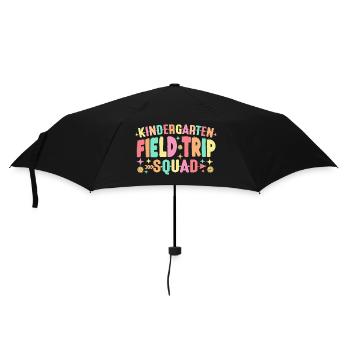 Kindergarten-Exkursions-Trupp - Regenschirm (klein) - Schwarz - Vorne