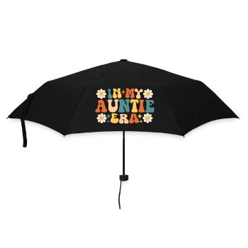 Retro-Groovy in der Ära meiner Tante Tante - Regenschirm (klein) - Schwarz - Vorne