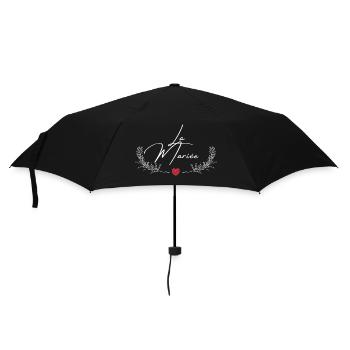 La mariée -tshirt assorti - Parapluie standard - noir - Devant