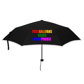 fans gegen homophobie - Regenschirm (klein) - Schwarz - Vorne