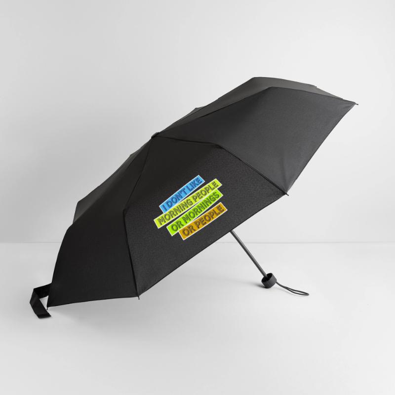 Lustig, ich mag den Morgen oder den Morgen oder die Menschen nicht Regenschirm (klein)