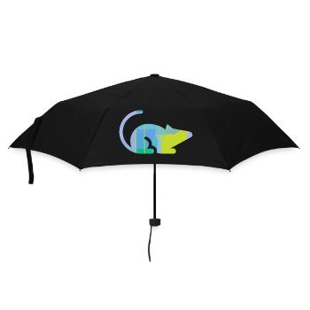Maus - Regenschirm (klein) - Schwarz - Vorne