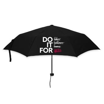 Do it for you - Regenschirm (klein) - Schwarz - Vorne