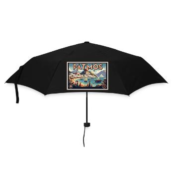 Patmos, Grèce | Vacation Bay Travel - Parapluie standard - noir - Devant