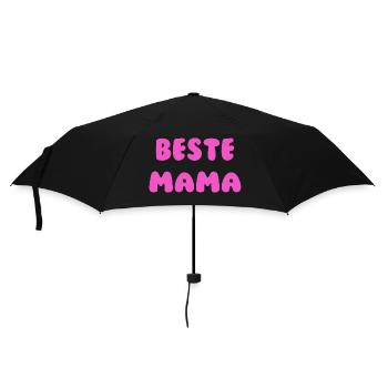 Beste Mama Pink - Regenschirm (klein) - Schwarz - Vorne